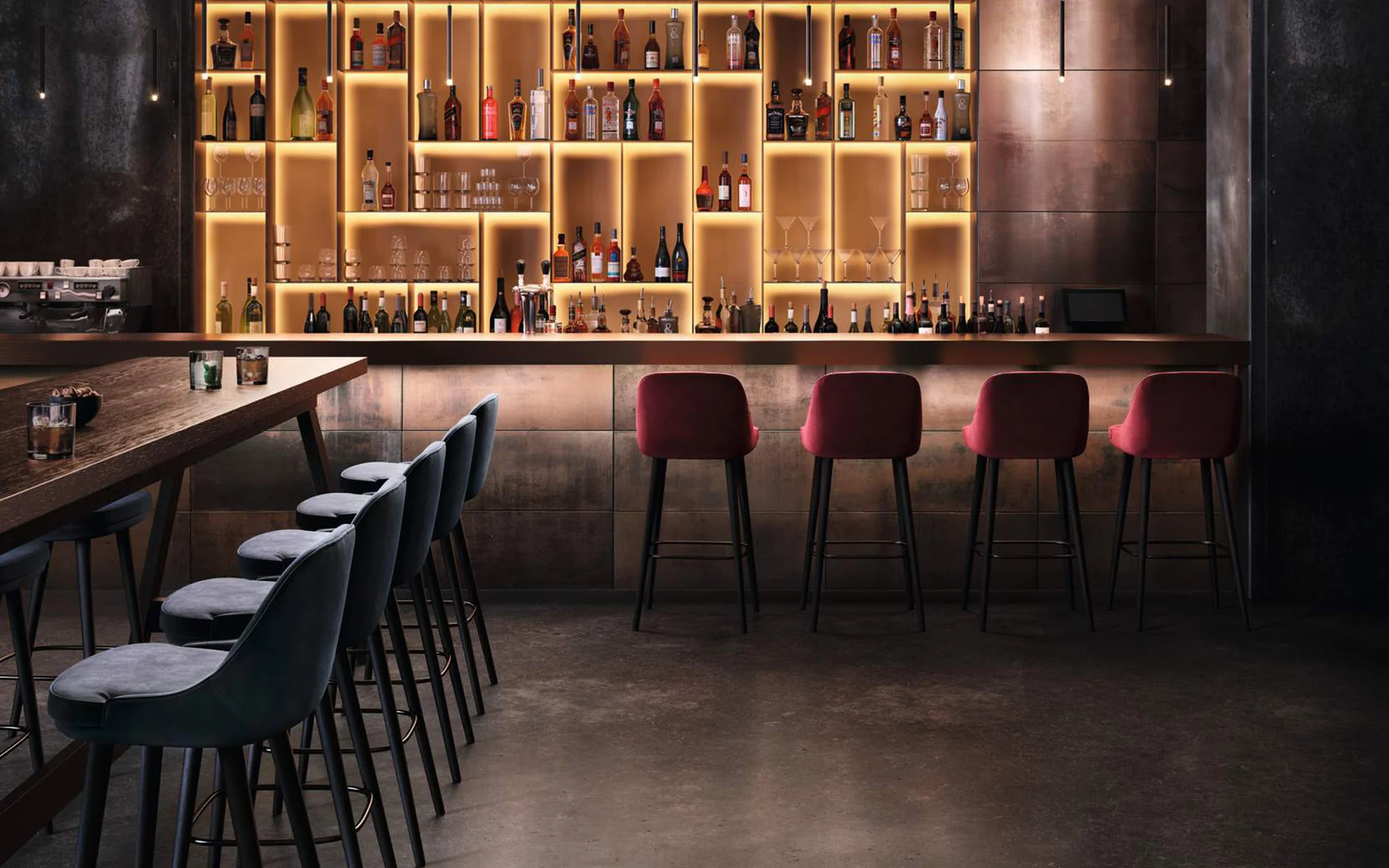 375 bar stool - with backrest - Image 9