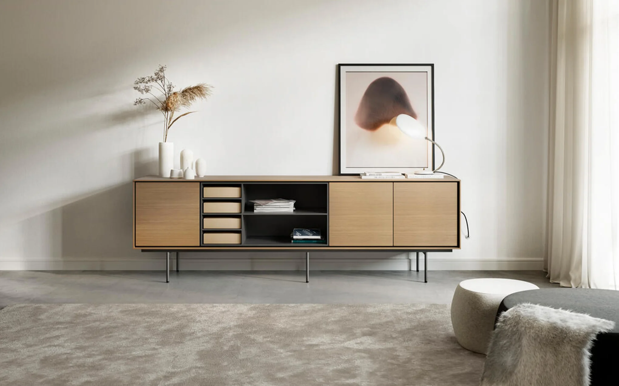 Aura sideboard - tobacco & graphite - Image 2