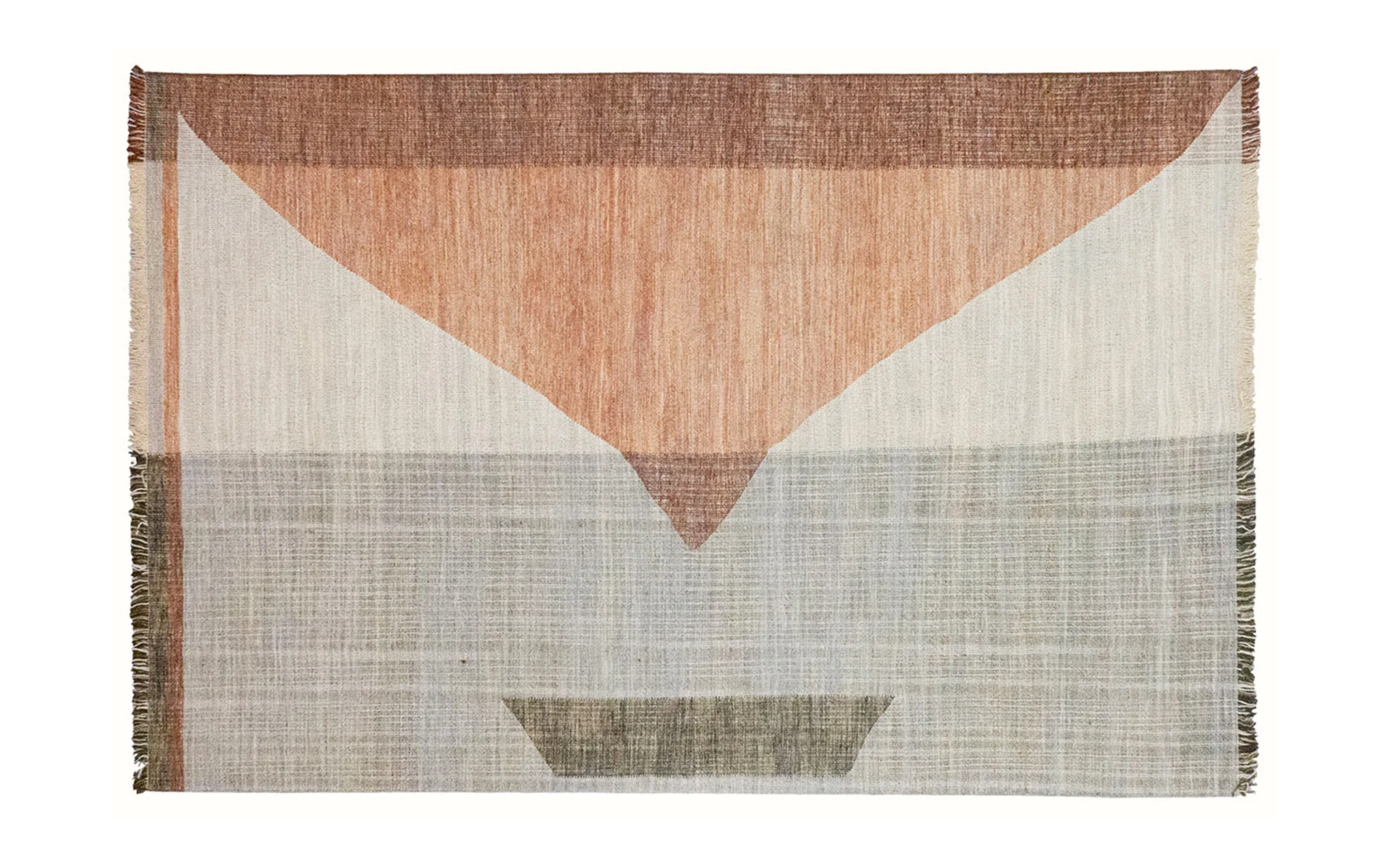 Big Red Triangle rug
