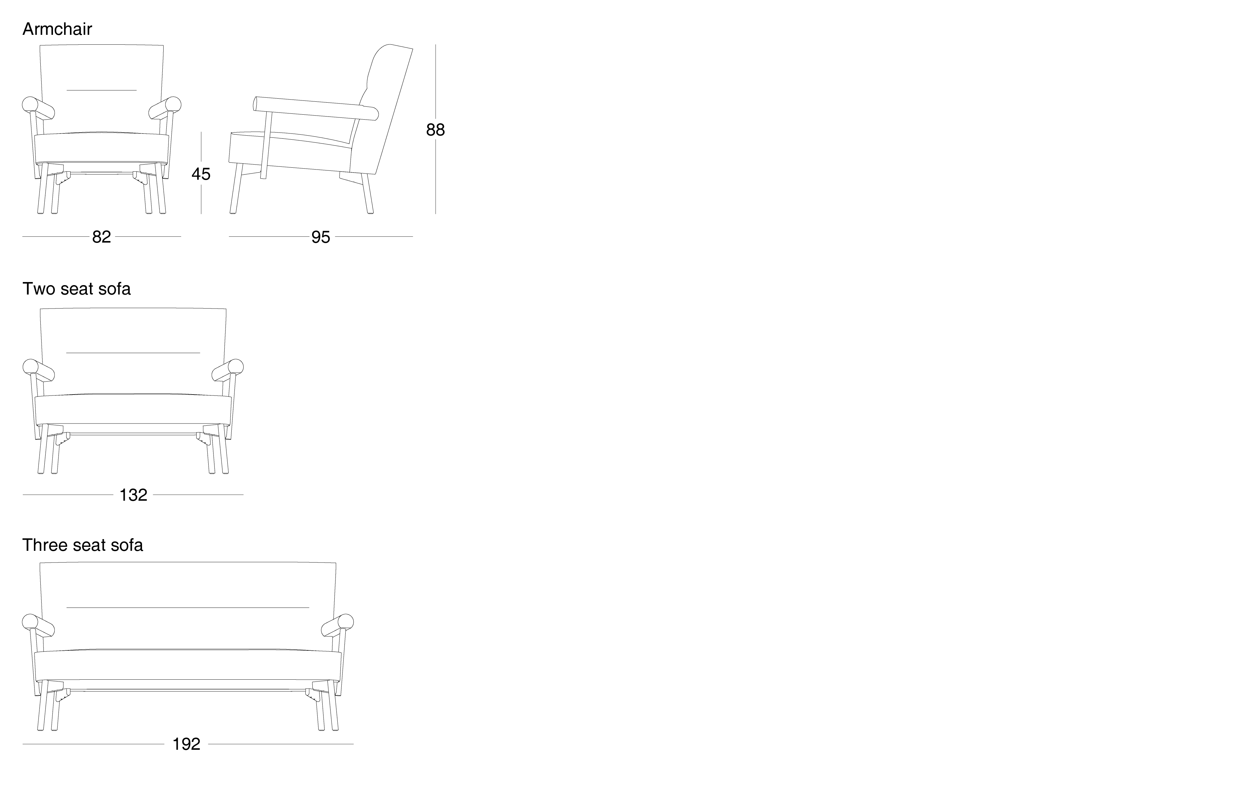 Colemore three seat sofa - Image 9