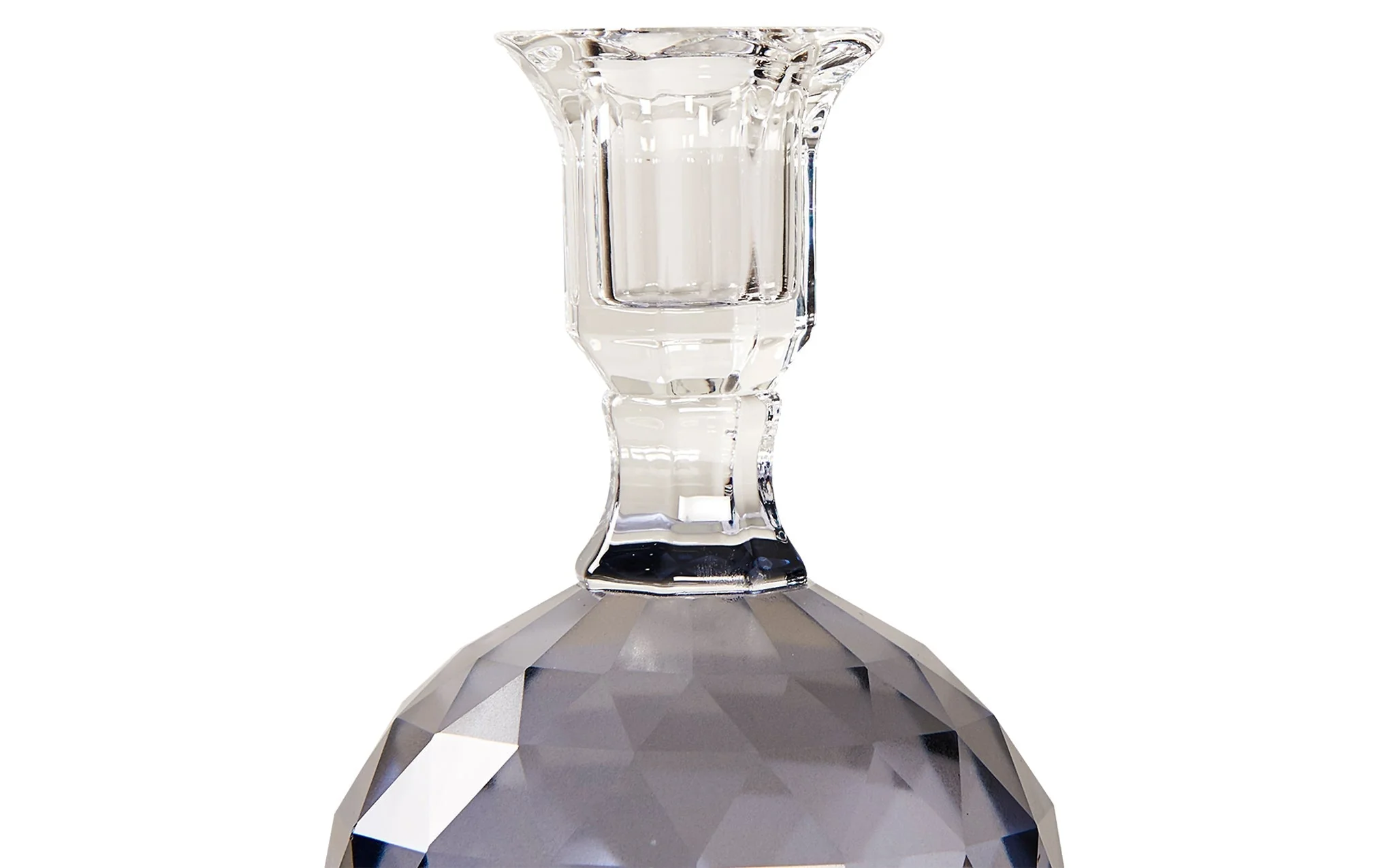 Crystal candle holder - dark blue - Image 2