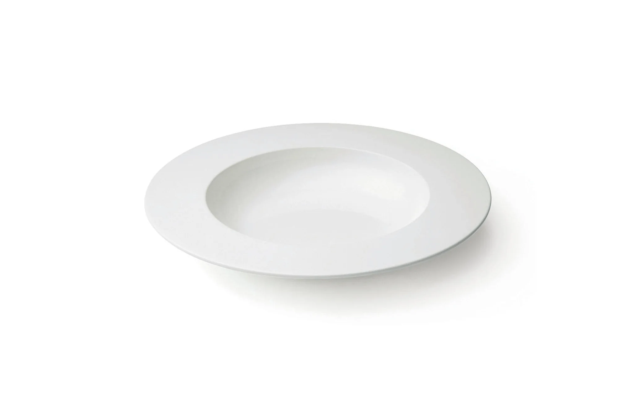 DM fine bone china rimmed soup plate