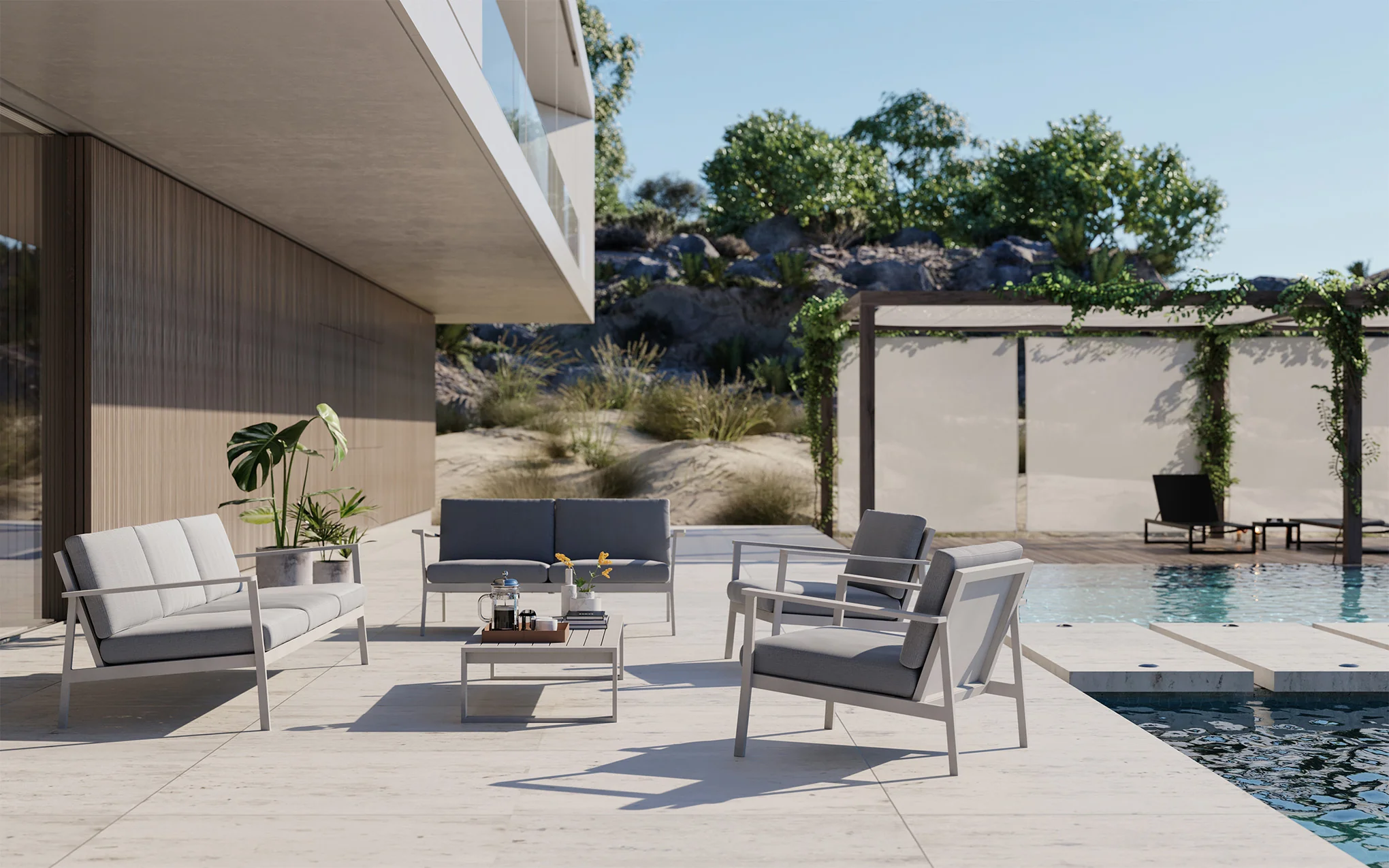 Eos outdoor sofa armchair - Image 5