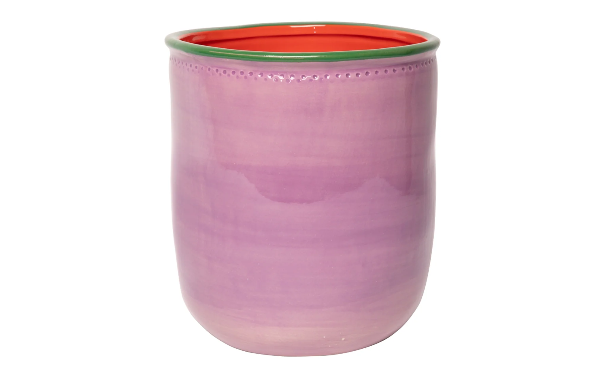 Flowerpot - violet, green & pink - Image 2
