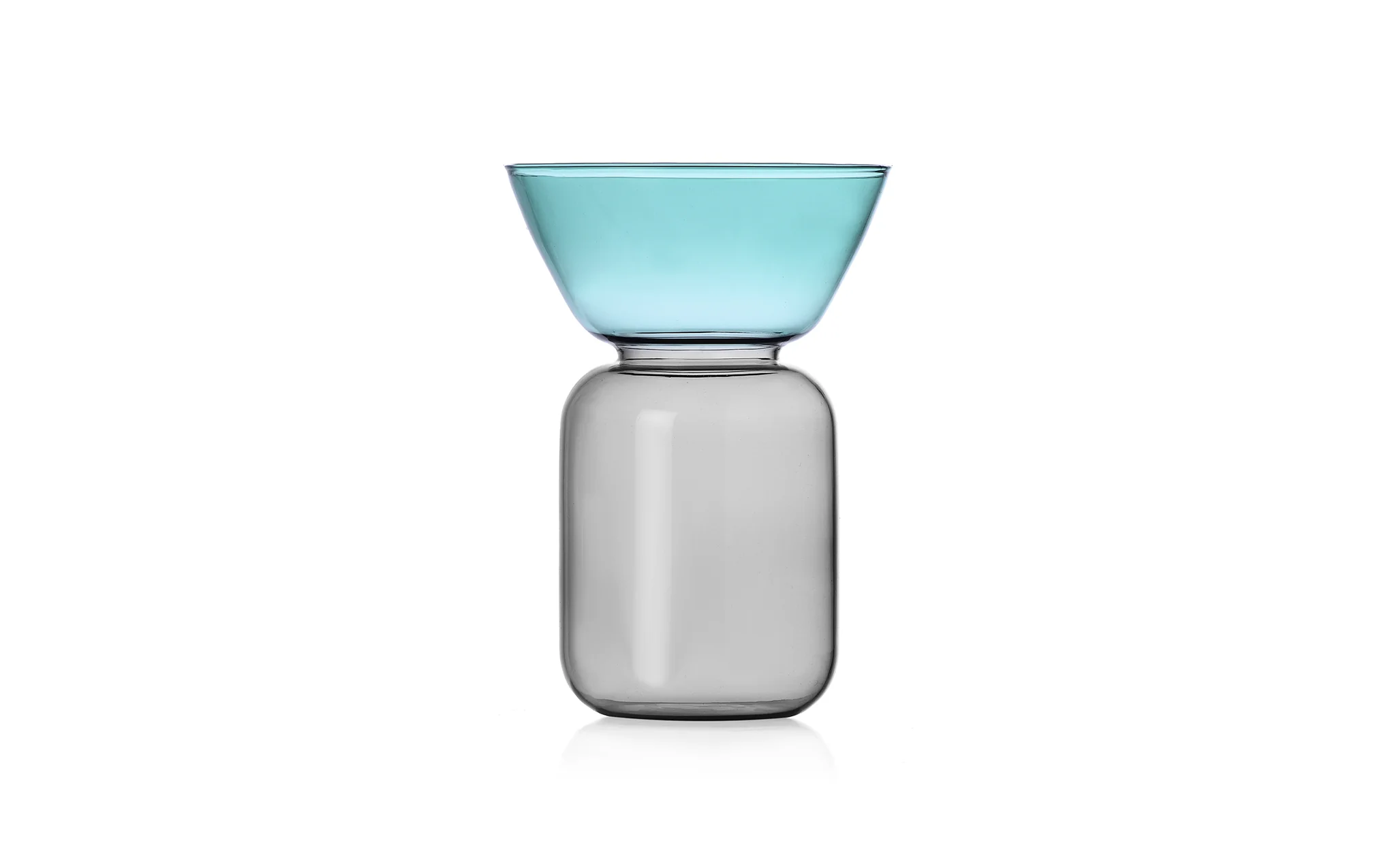 Gelée vase - smoke & petrol