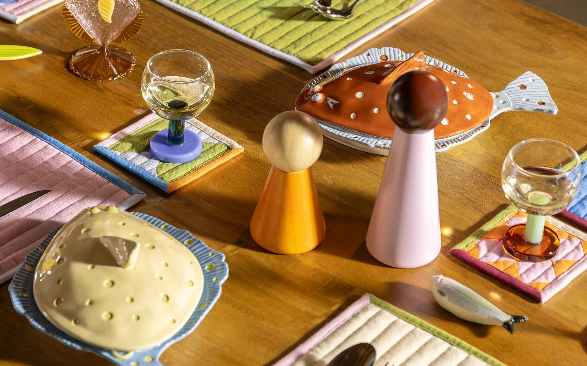 Halma salt & pepper mill - pink - Image 4