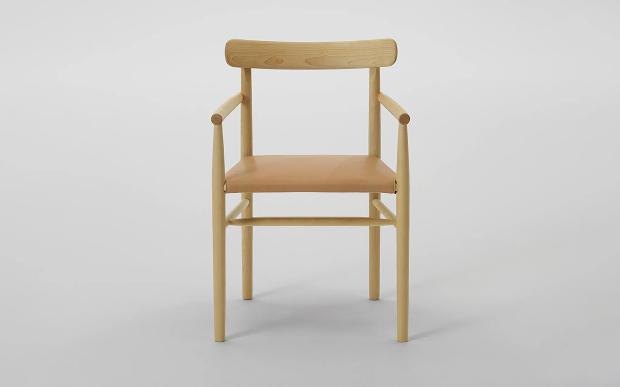 Lightwood armchair - cushioned seat - Image 10