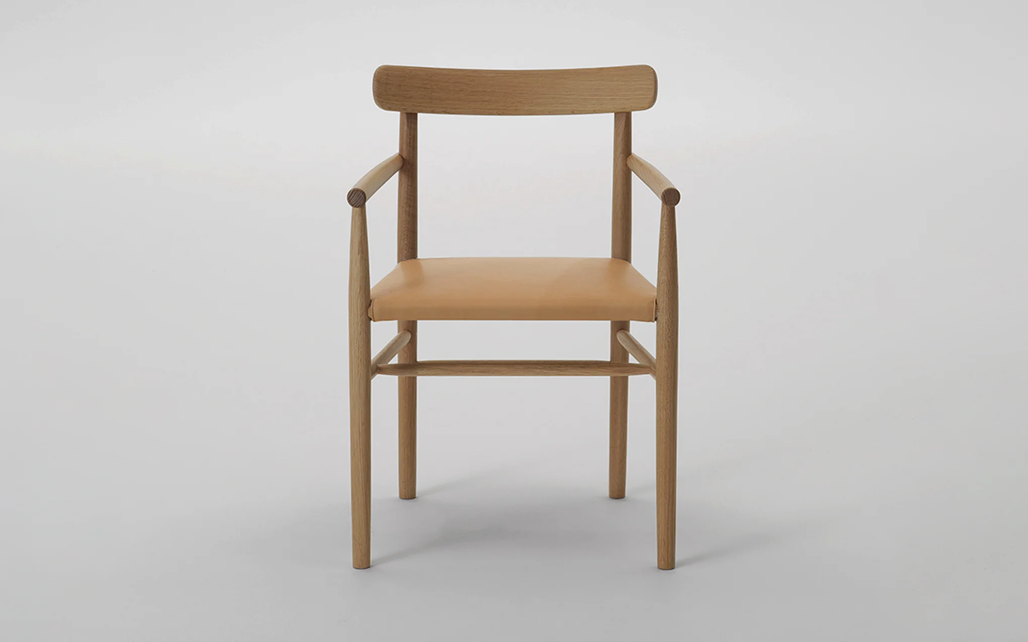 Lightwood armchair - cushioned seat - Image 11