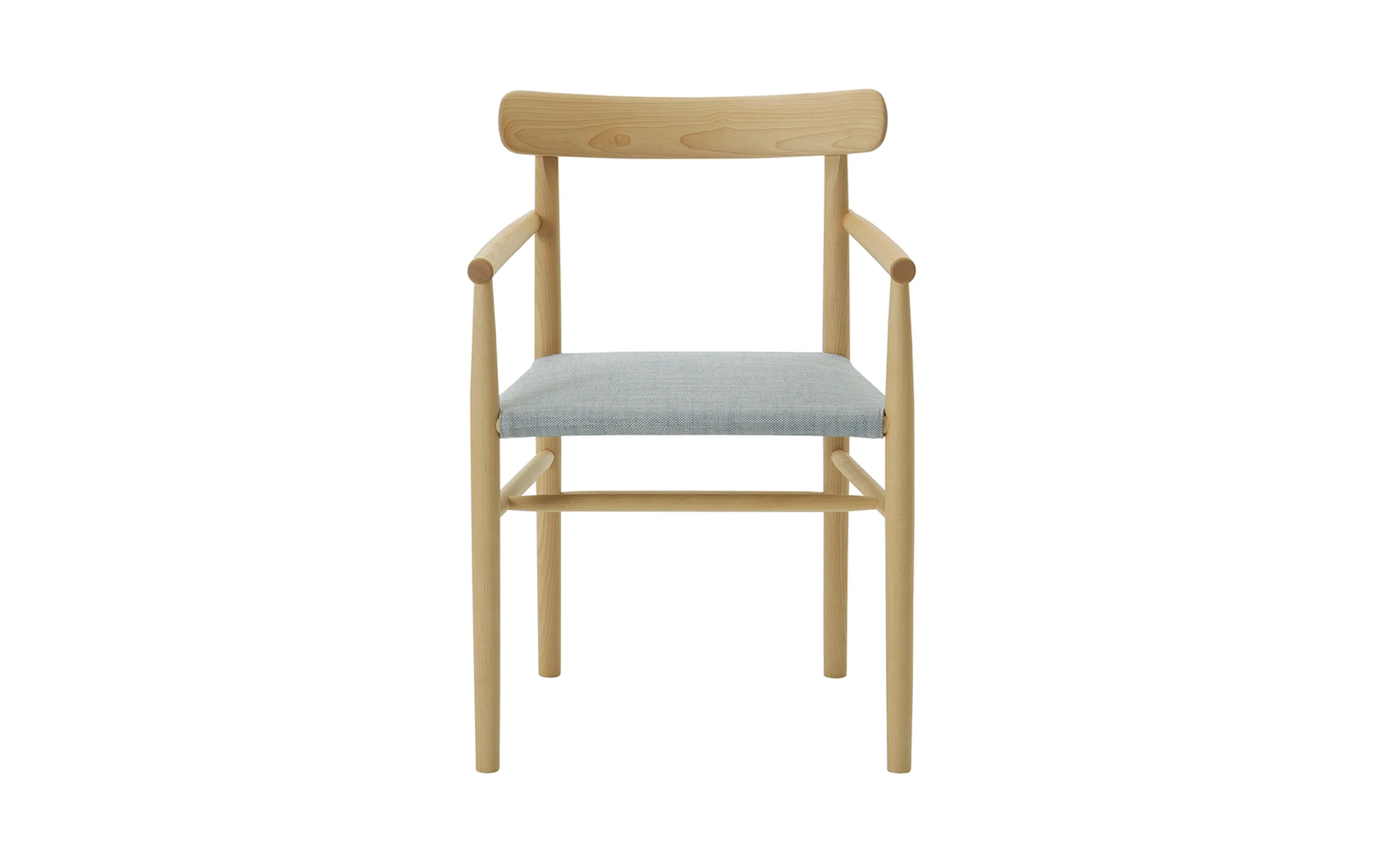 Lightwood armchair - cushioned seat - Image 3
