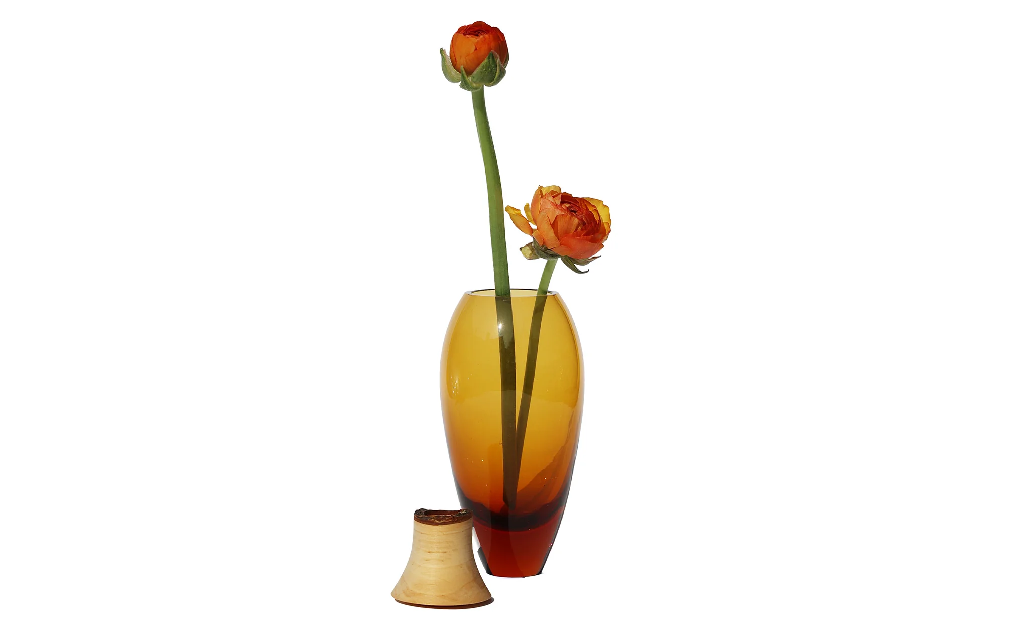 Matisse 1 stacking vessel - dark amber & larch - Image 2