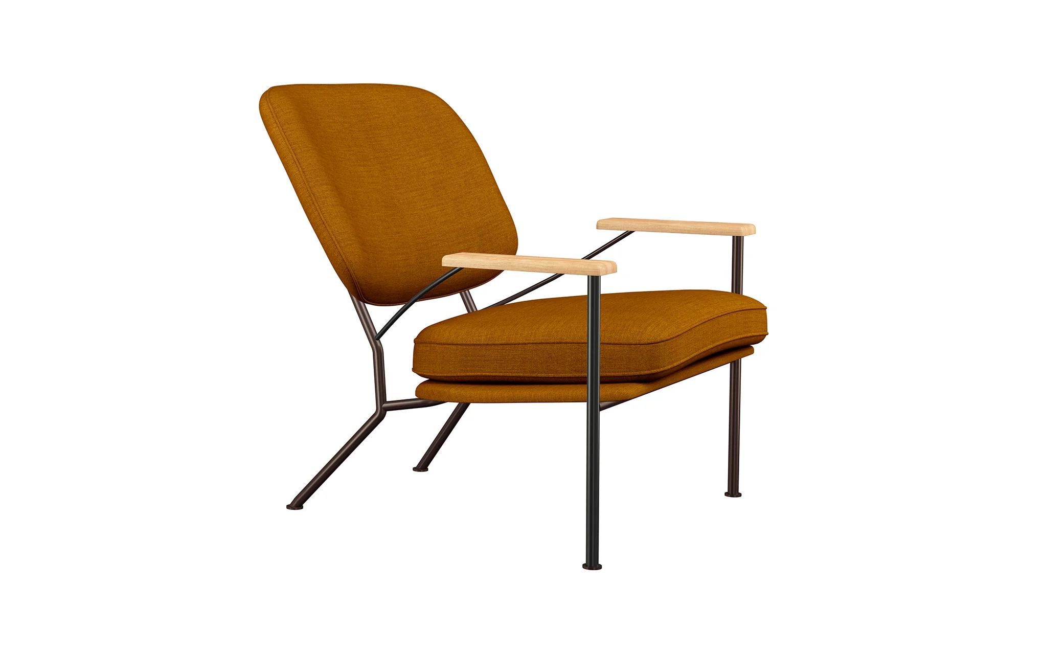 Orlando armchair with oak arms - Image 28