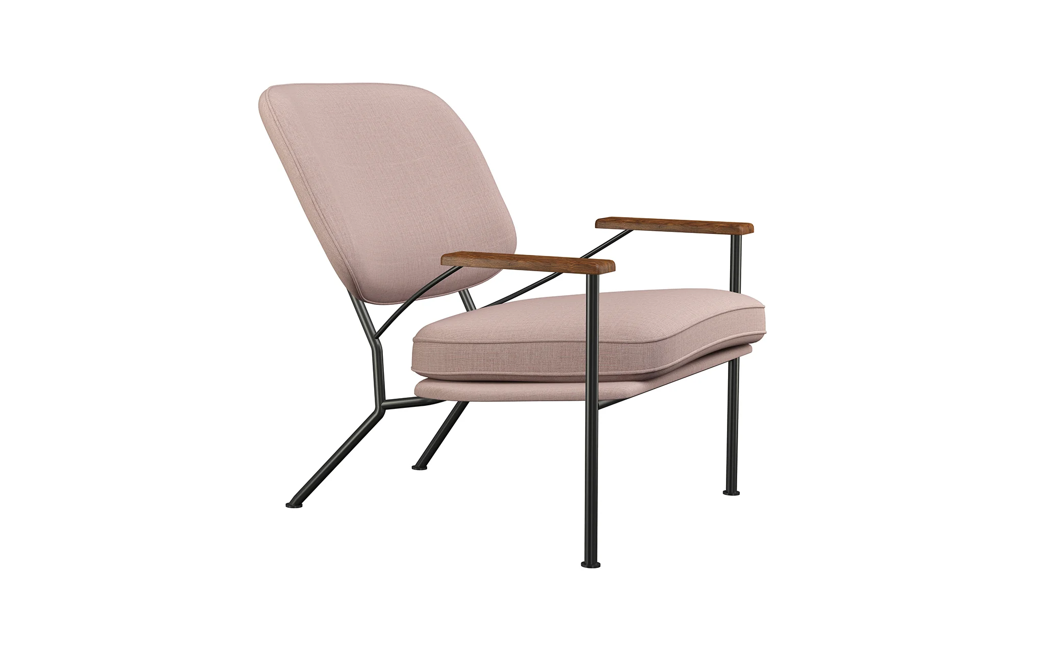 Orlando armchair with walnut arms - Image 22