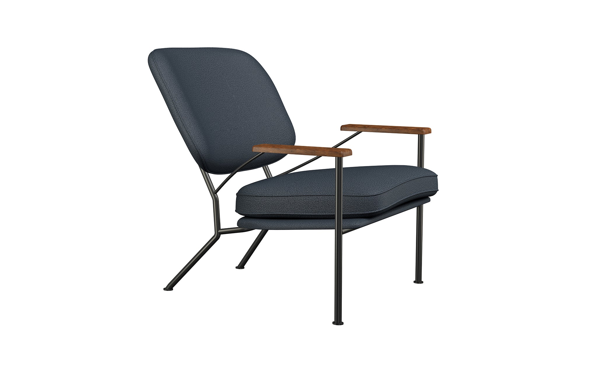 Orlando armchair with walnut arms - Image 27