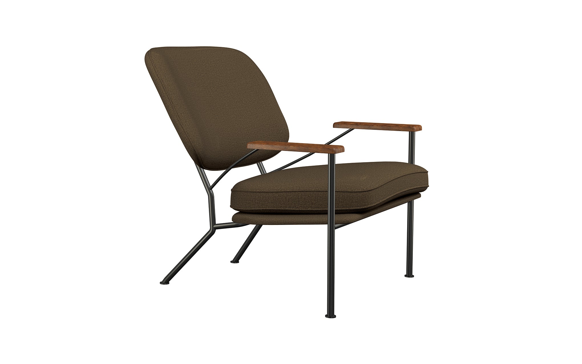 Orlando armchair with walnut arms - Image 28