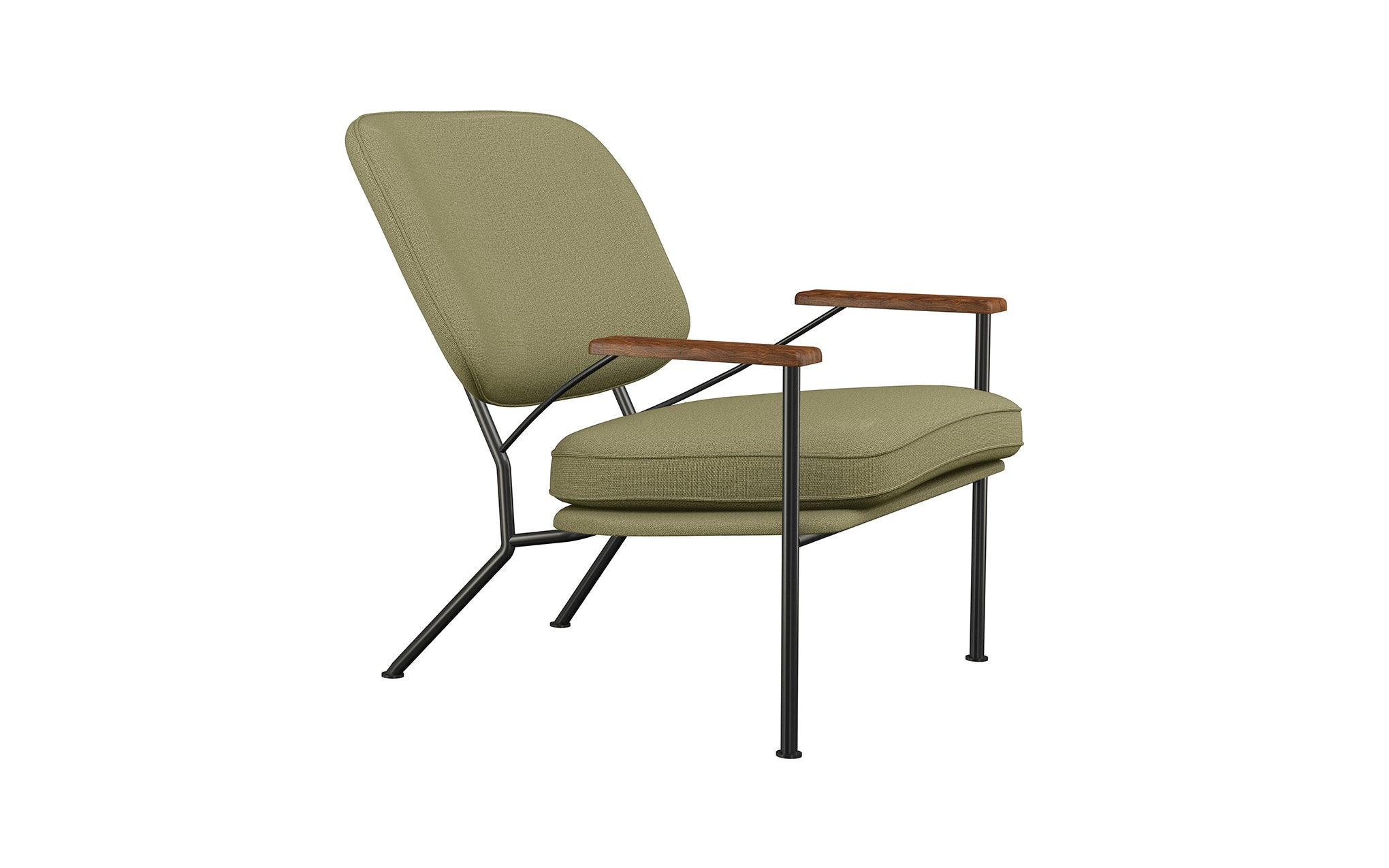 Orlando armchair with walnut arms - Image 30