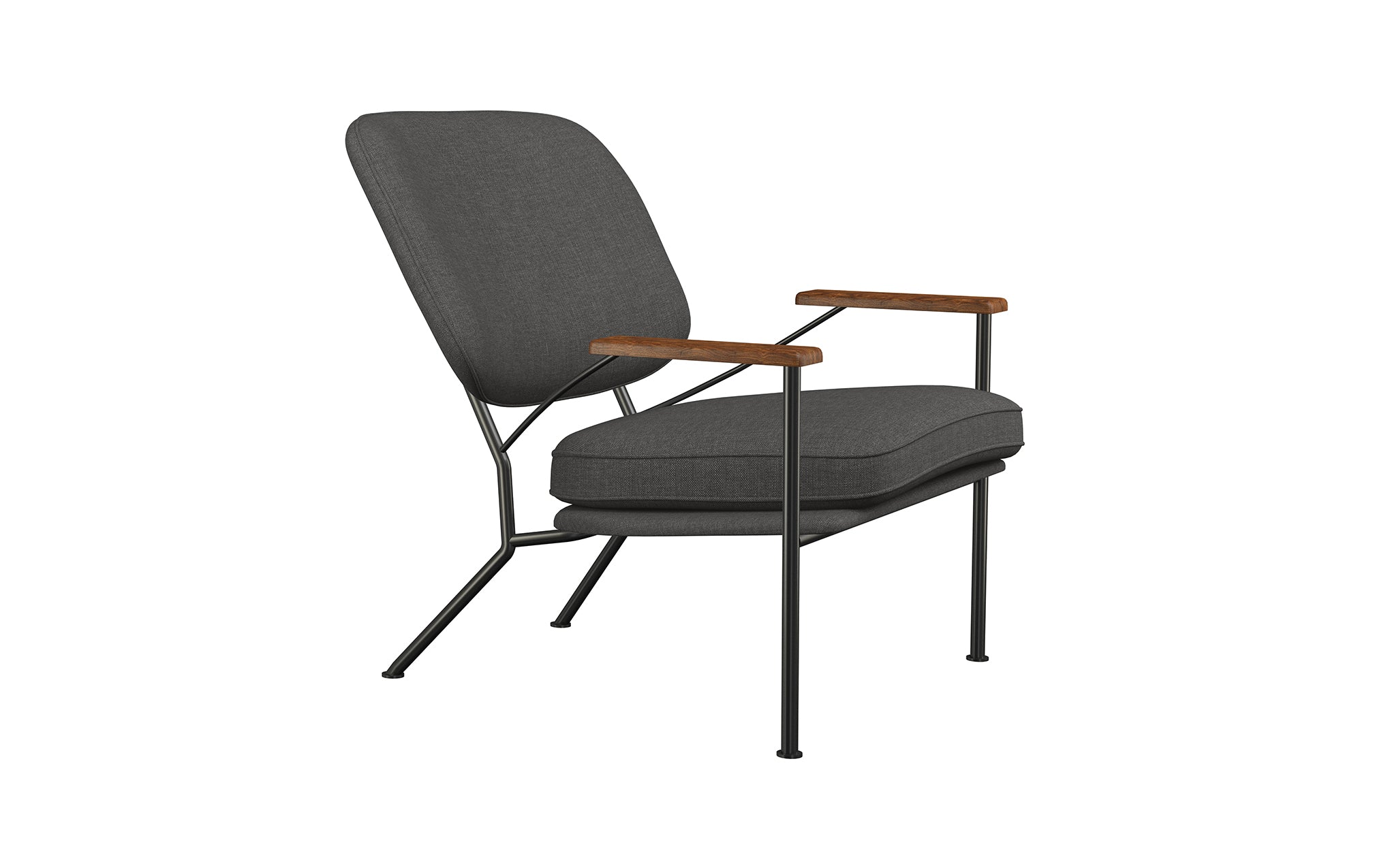 Orlando armchair with walnut arms - Image 33