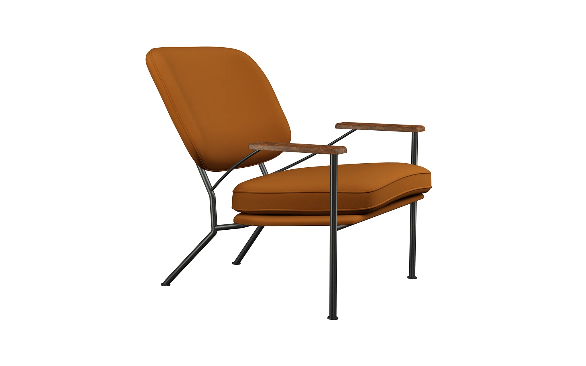 Orlando armchair with walnut arms - Image 46