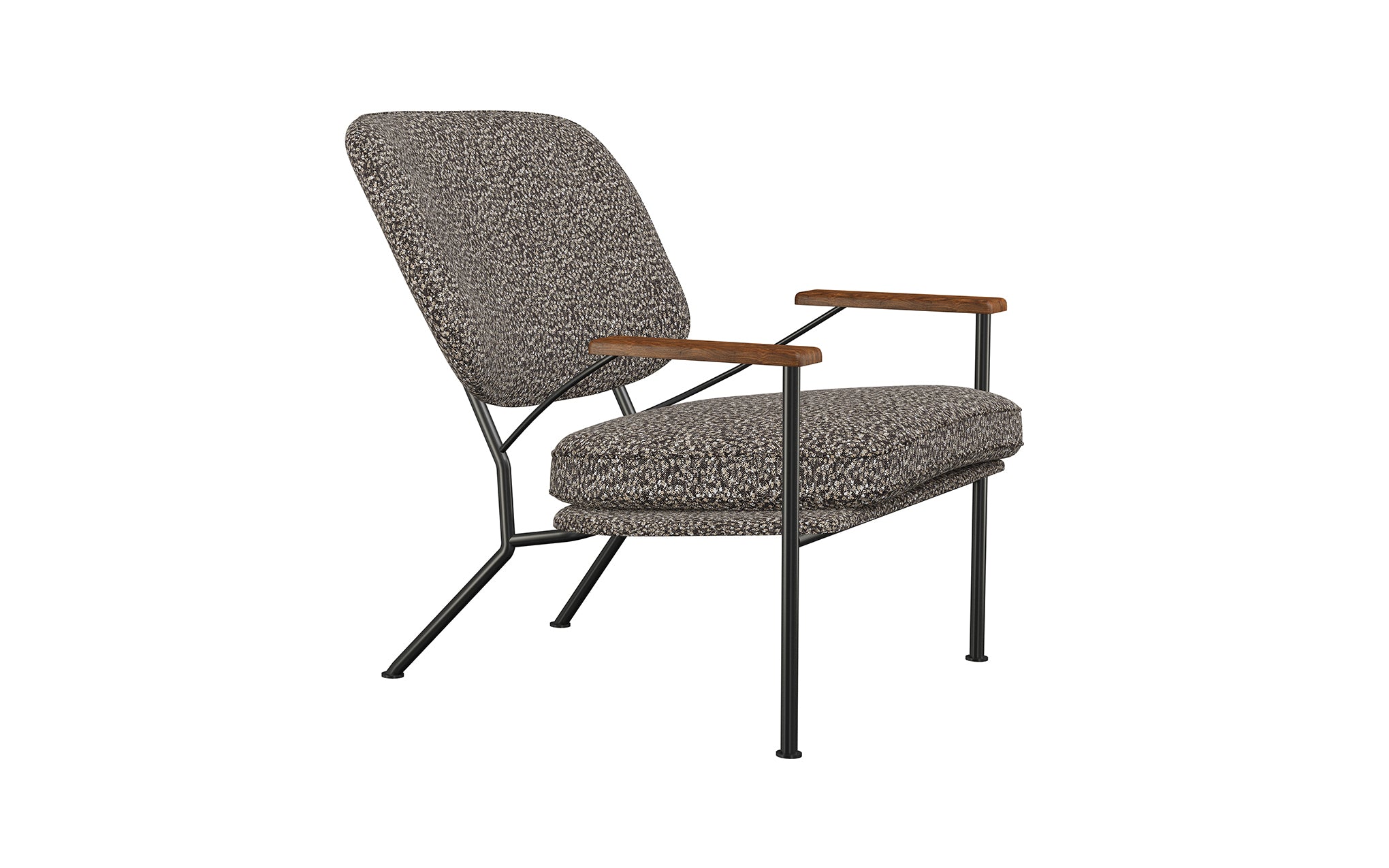 Orlando armchair with walnut arms - Image 7
