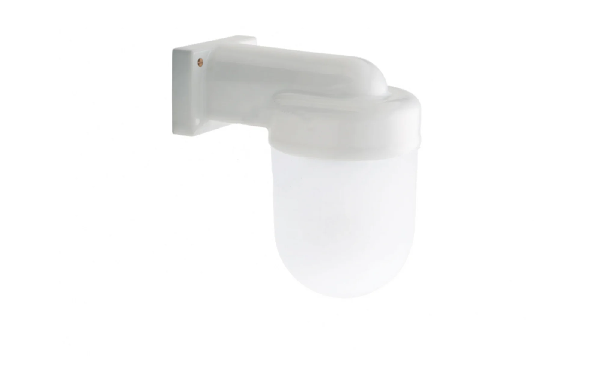 Porcelain wall light - frosted glass