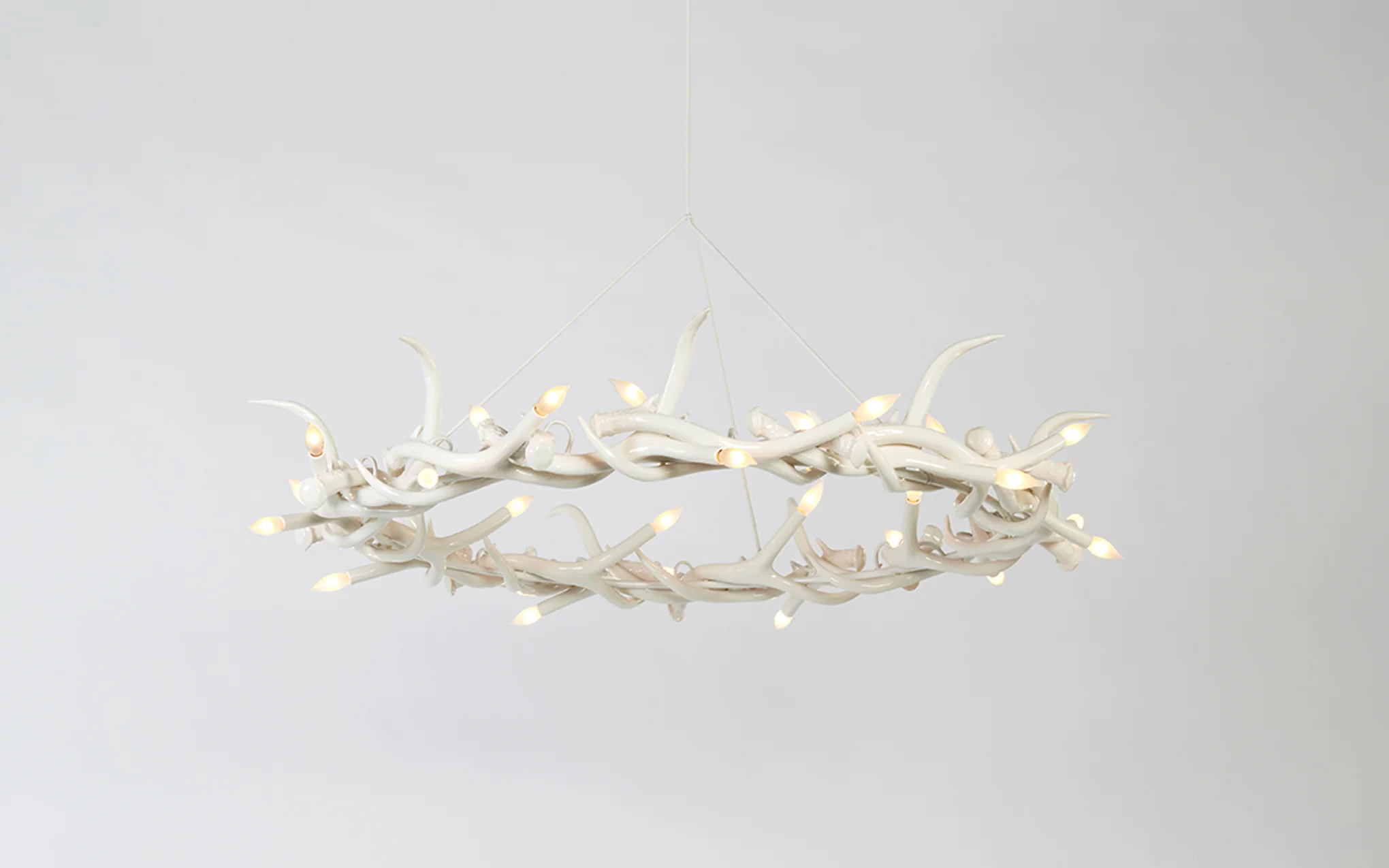 Superordinate Antler chandelier - 27 ring