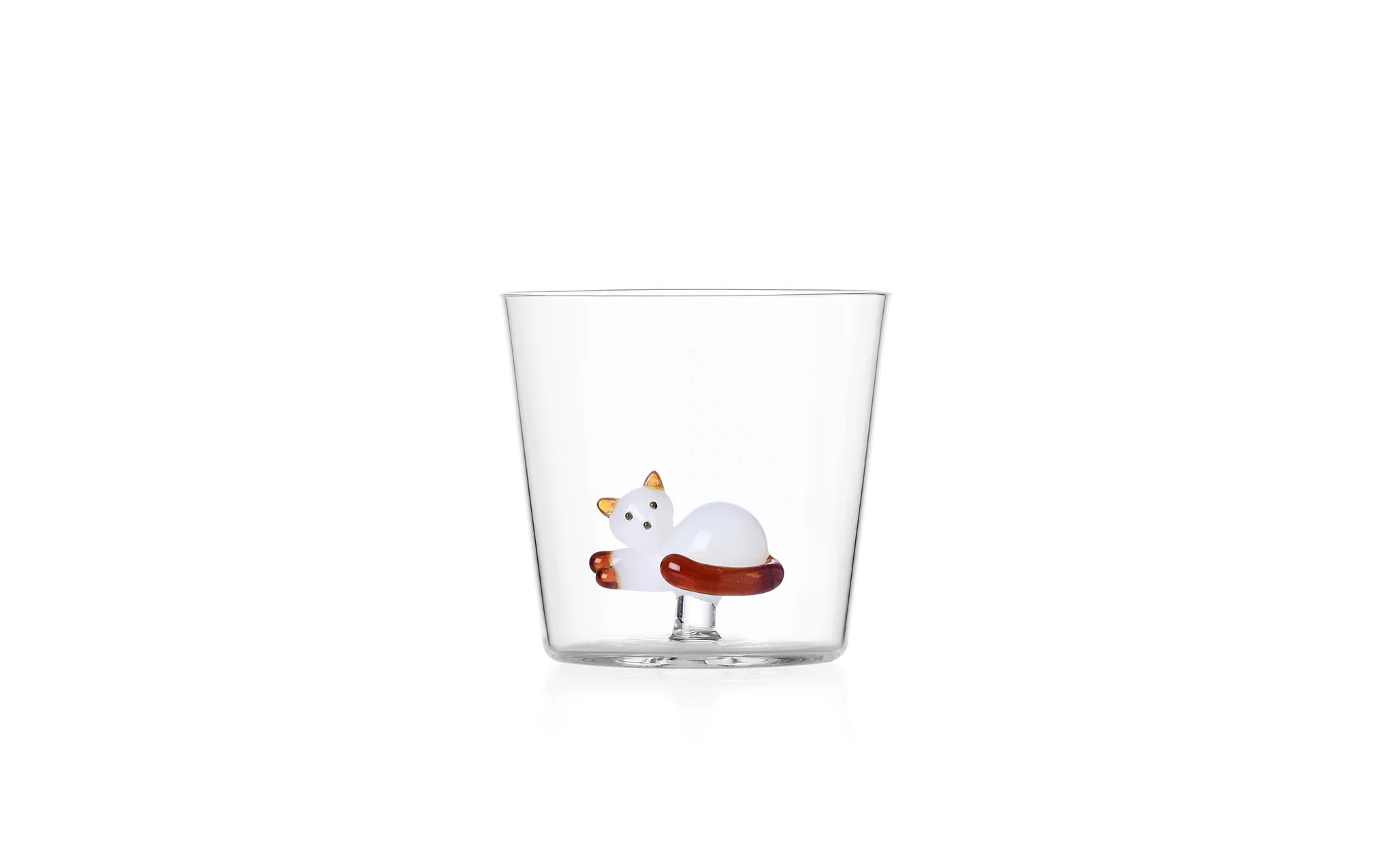 Tabby Cat tumbler - amber tail