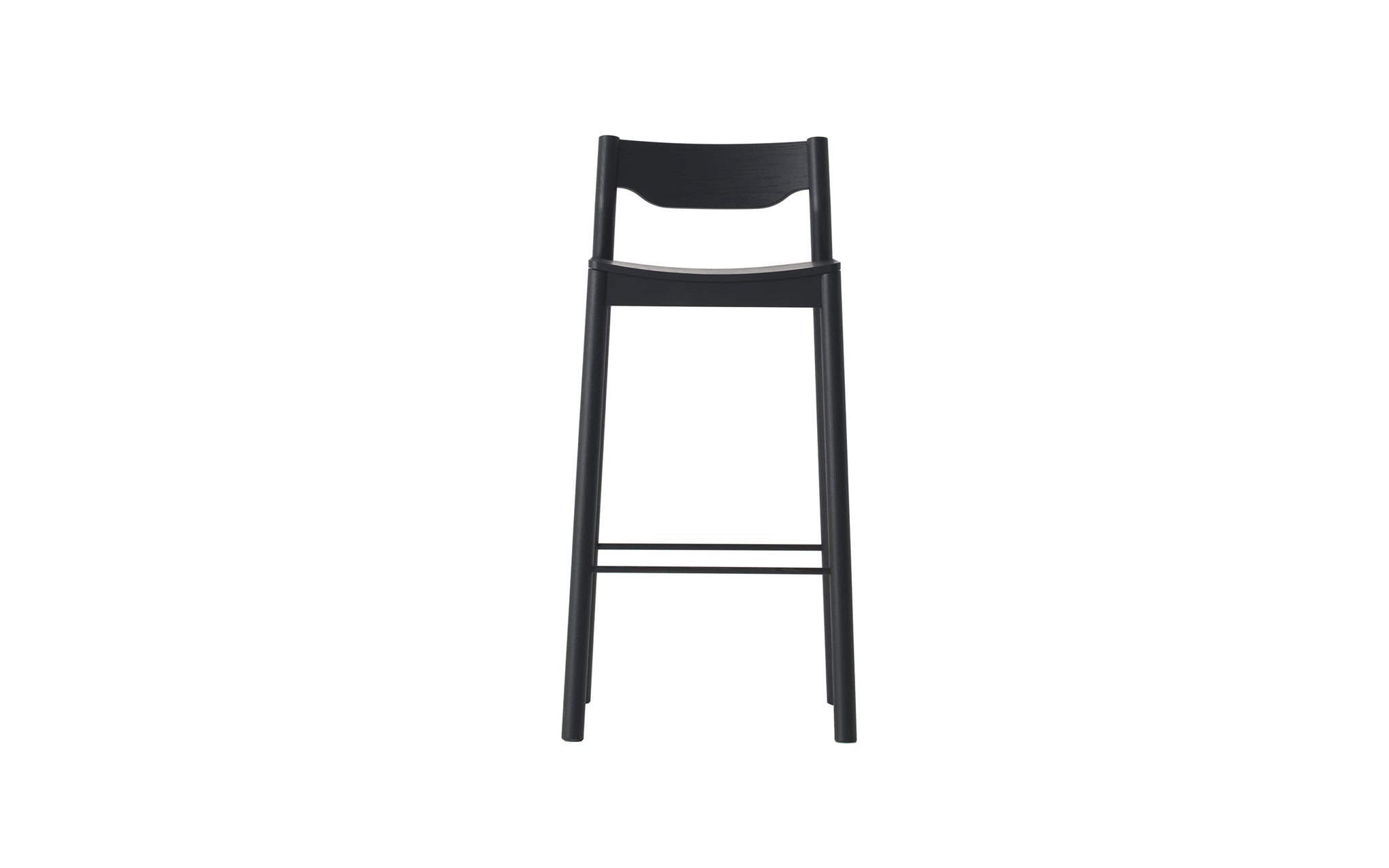 Tangerine stool with back - Image 3