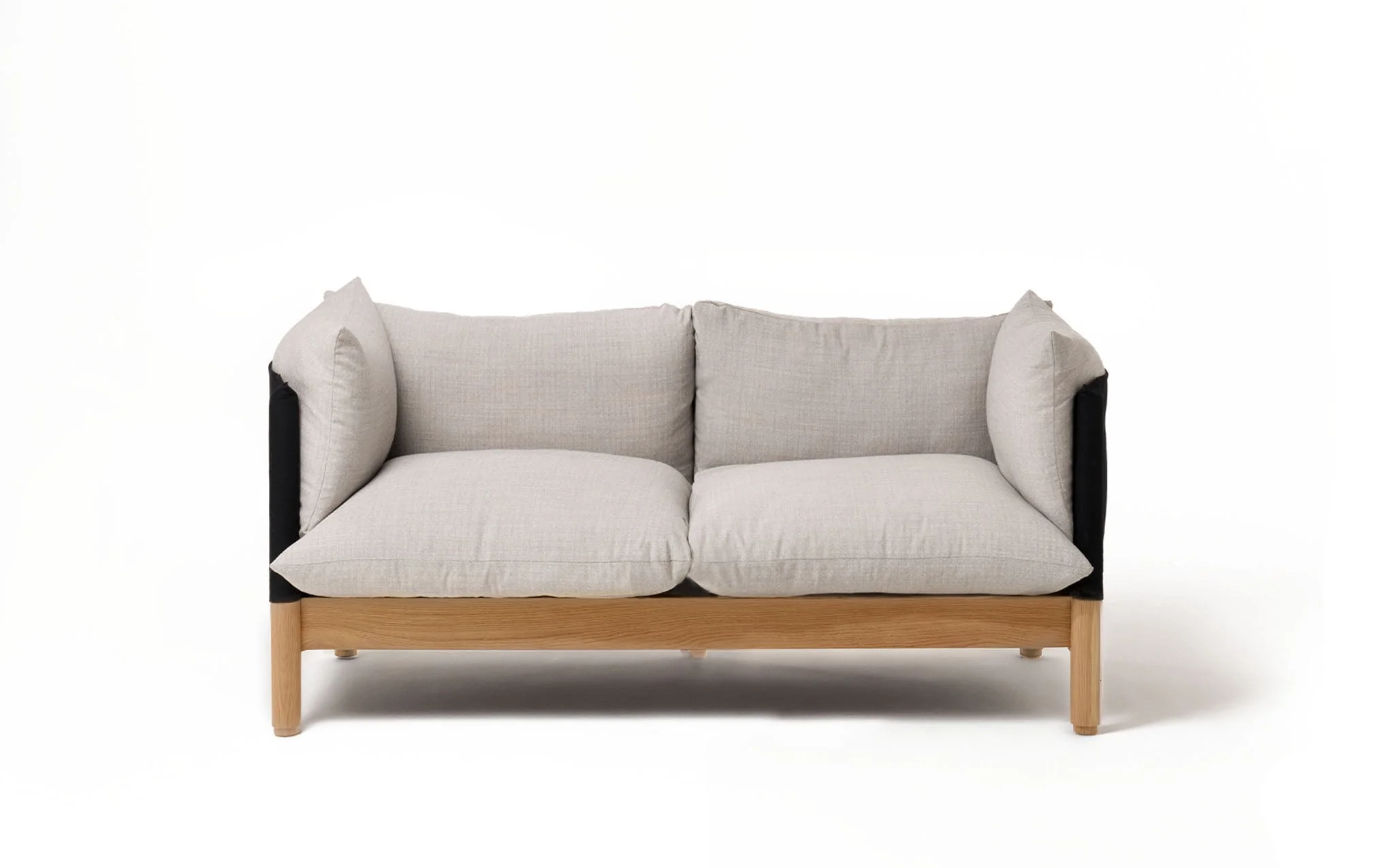 Tepee two seat sofa - oak