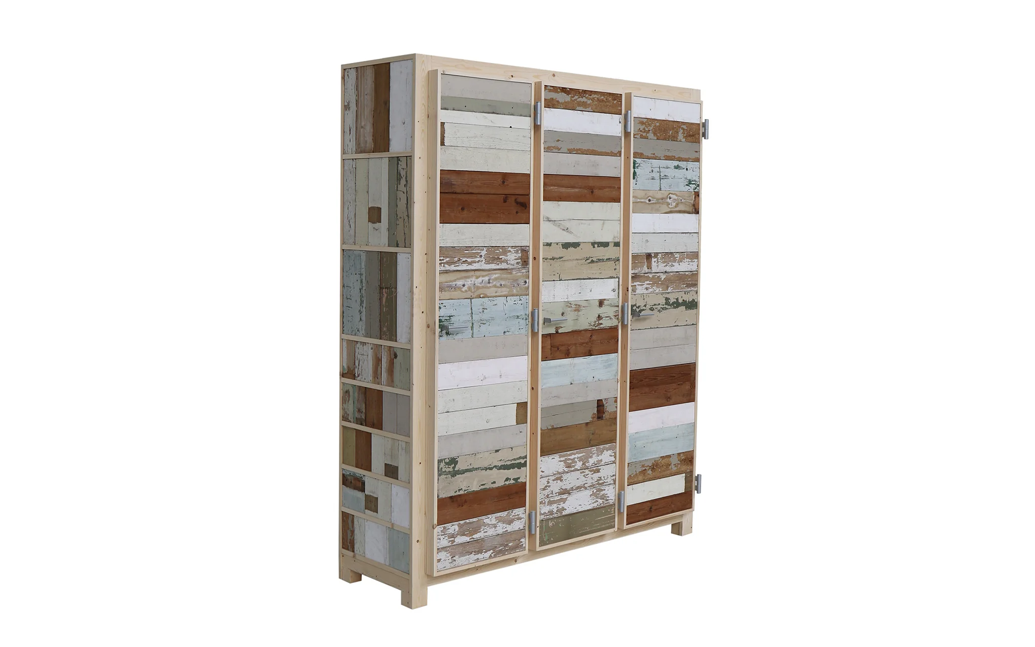 Three door cupboard in Scrapwood - Image 2
