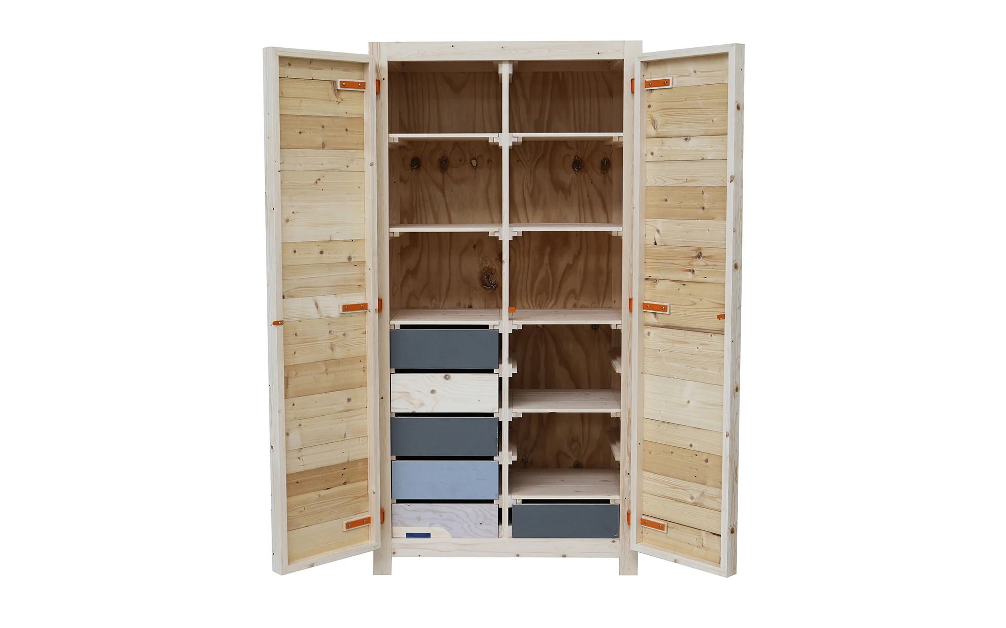 Two door cupboard in Scrapwood - Image 4